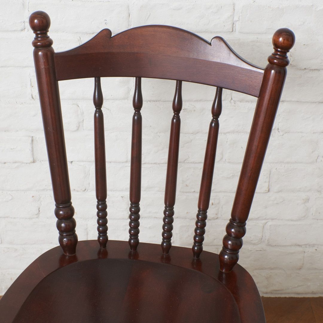 定10万 松本民芸家具 #16 スピンドルチェア 1脚 ミズメザクラ 無垢材