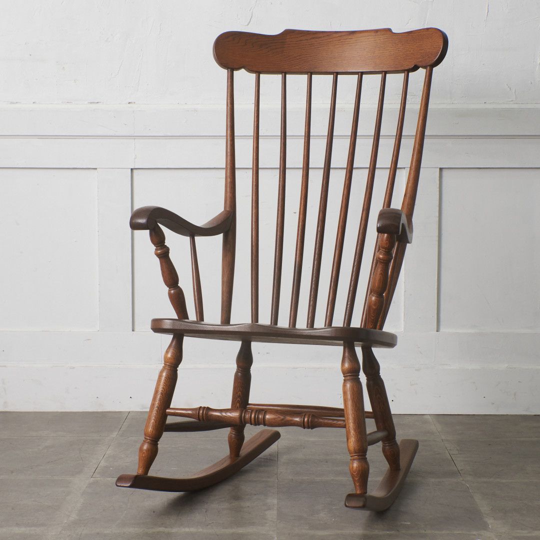 オランダ 製 ハルデ ロッキングチェア 起立木工 オーク 無垢材 ダッチ