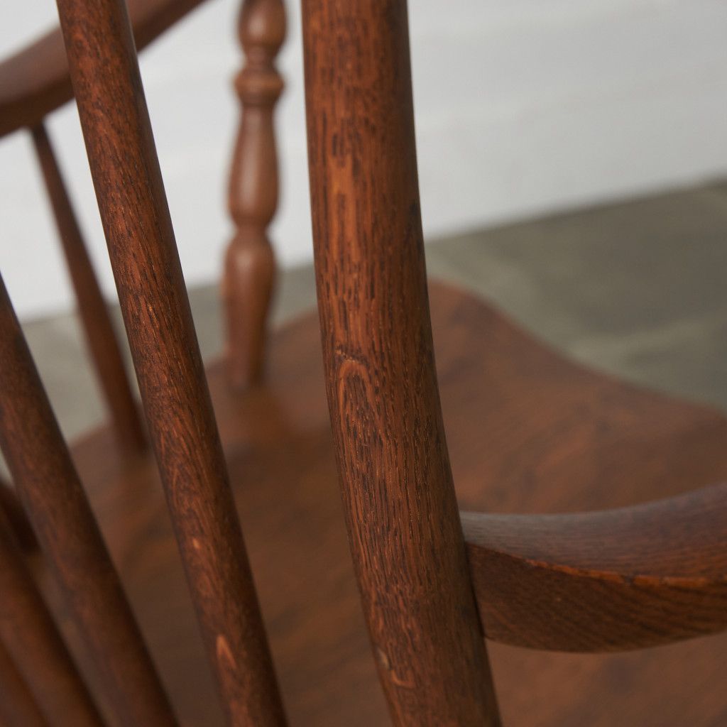 オランダ 製 ハルデ ロッキングチェア 起立木工 オーク 無垢材 ダッチ