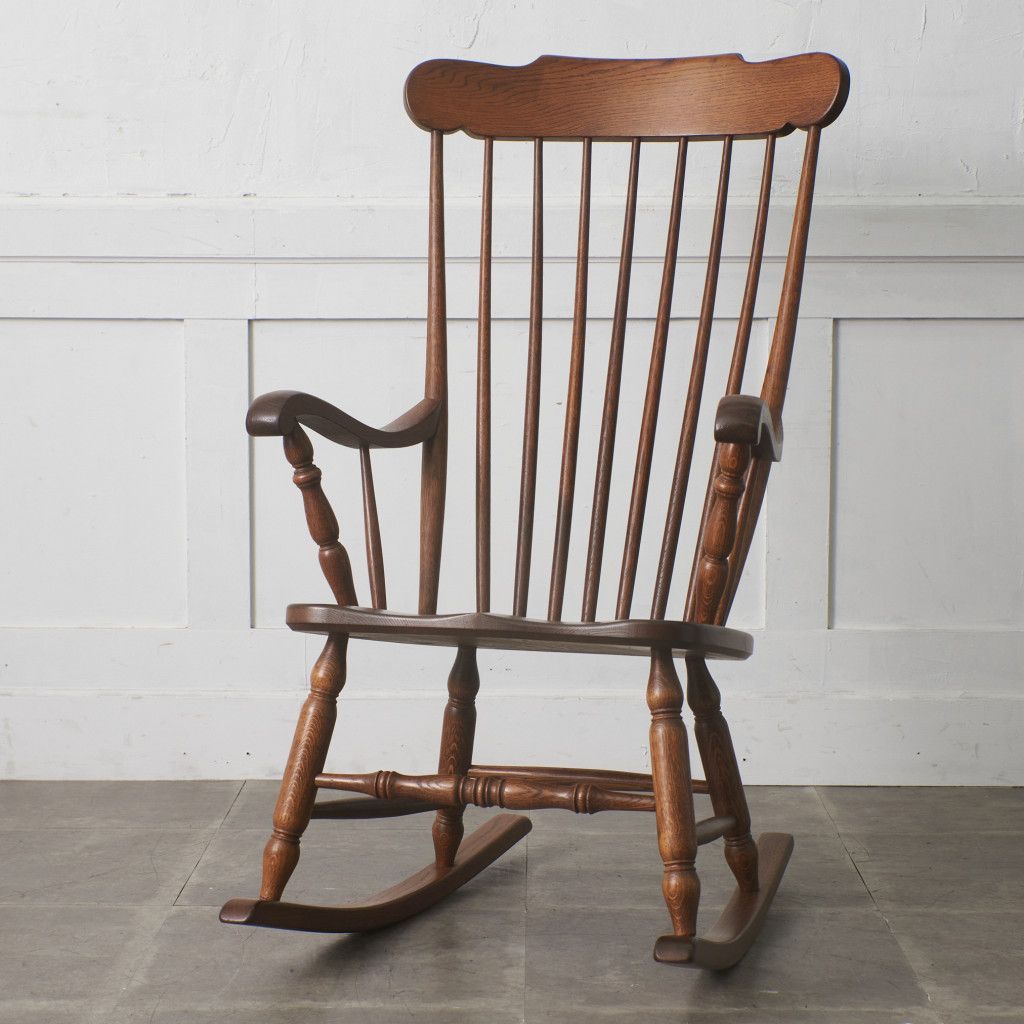 オランダ 製 ハルデ ロッキングチェア 起立木工 オーク 無垢材 ダッチ