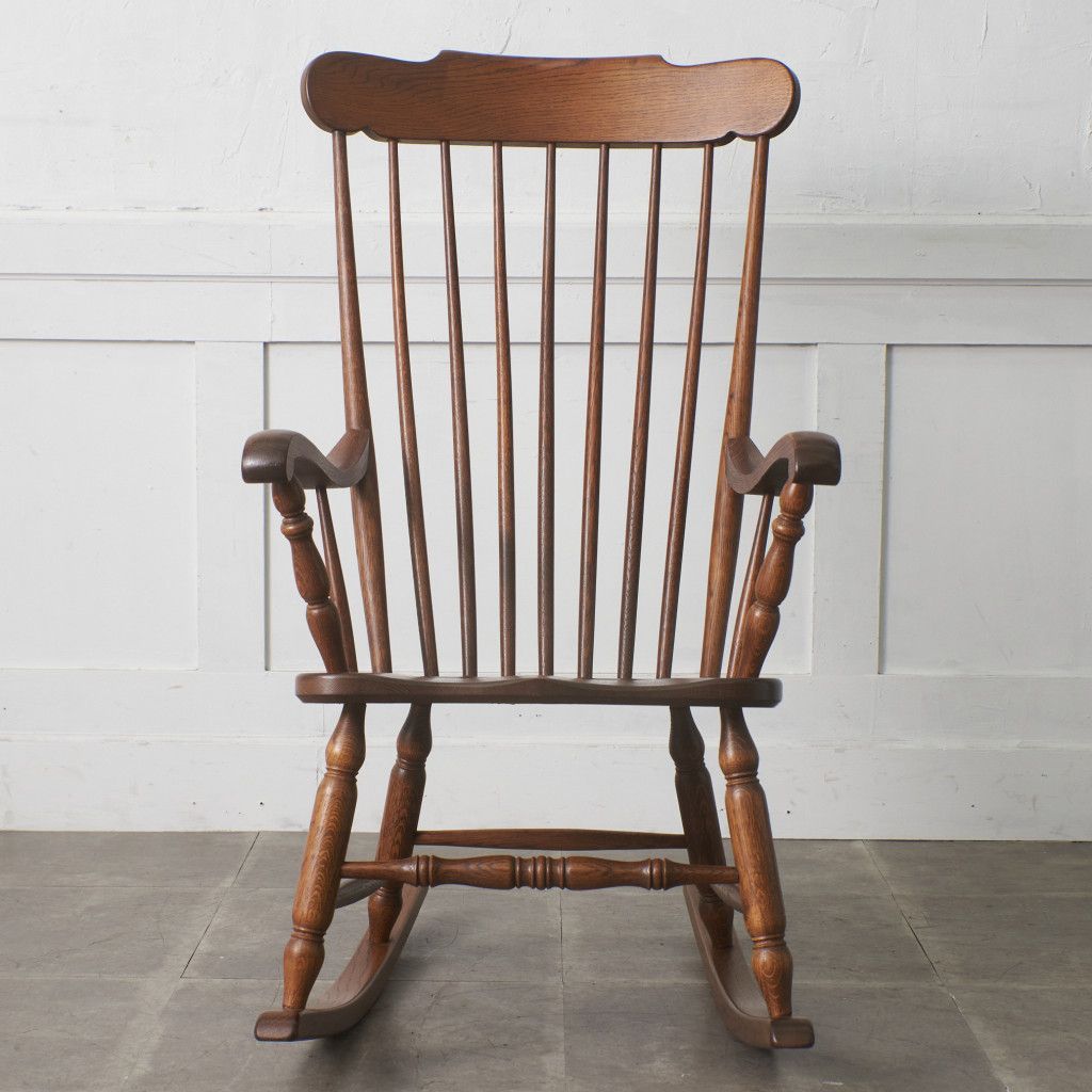 オランダ 製 ハルデ ロッキングチェア 起立木工 オーク 無垢材 ダッチ