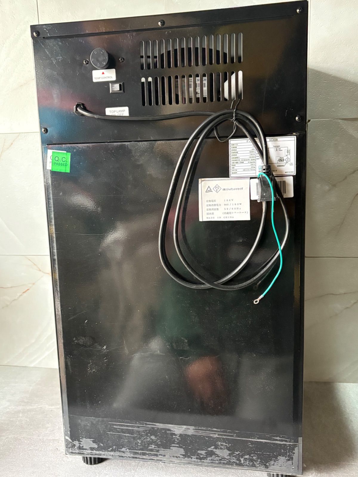 ①ジャパンメイセイダ ディスプレイクーラー/ ショーケース冷蔵庫 容量