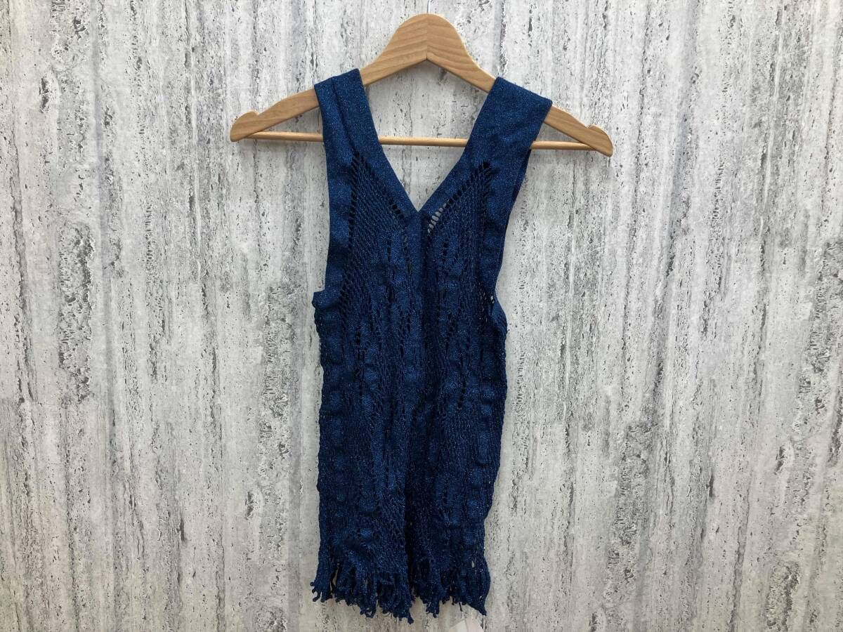 Me Issey Miyake ミーイッセイミヤケ ノースリーブカットソー ブルー