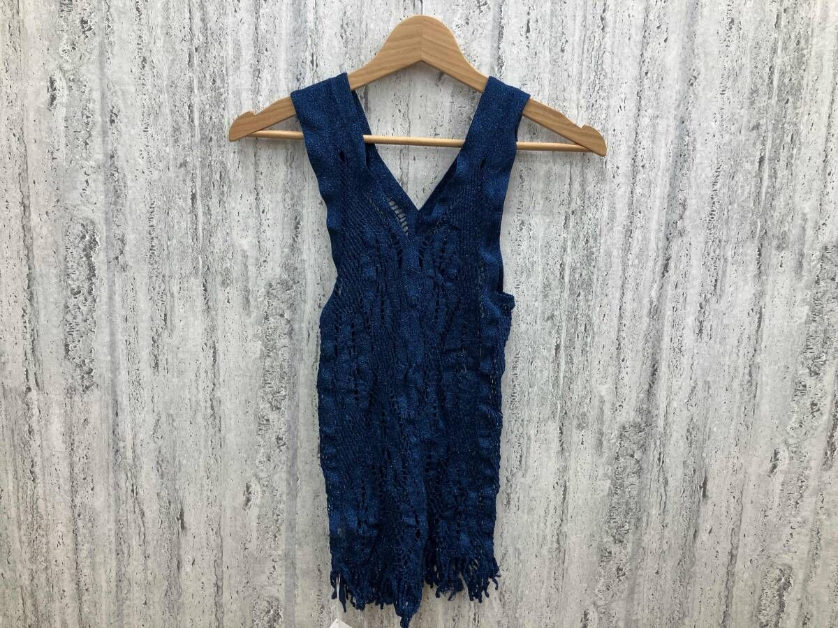 Me Issey Miyake ミーイッセイミヤケ ノースリーブカットソー ブルー