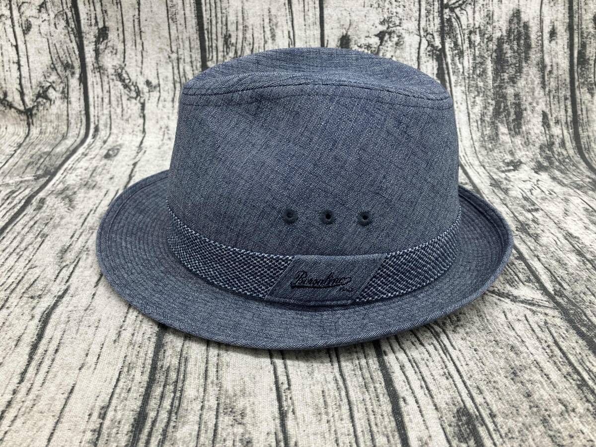 Borsalino ボルサリーノ ハット BR234 サイズ58cm ネイビー - メルカリ