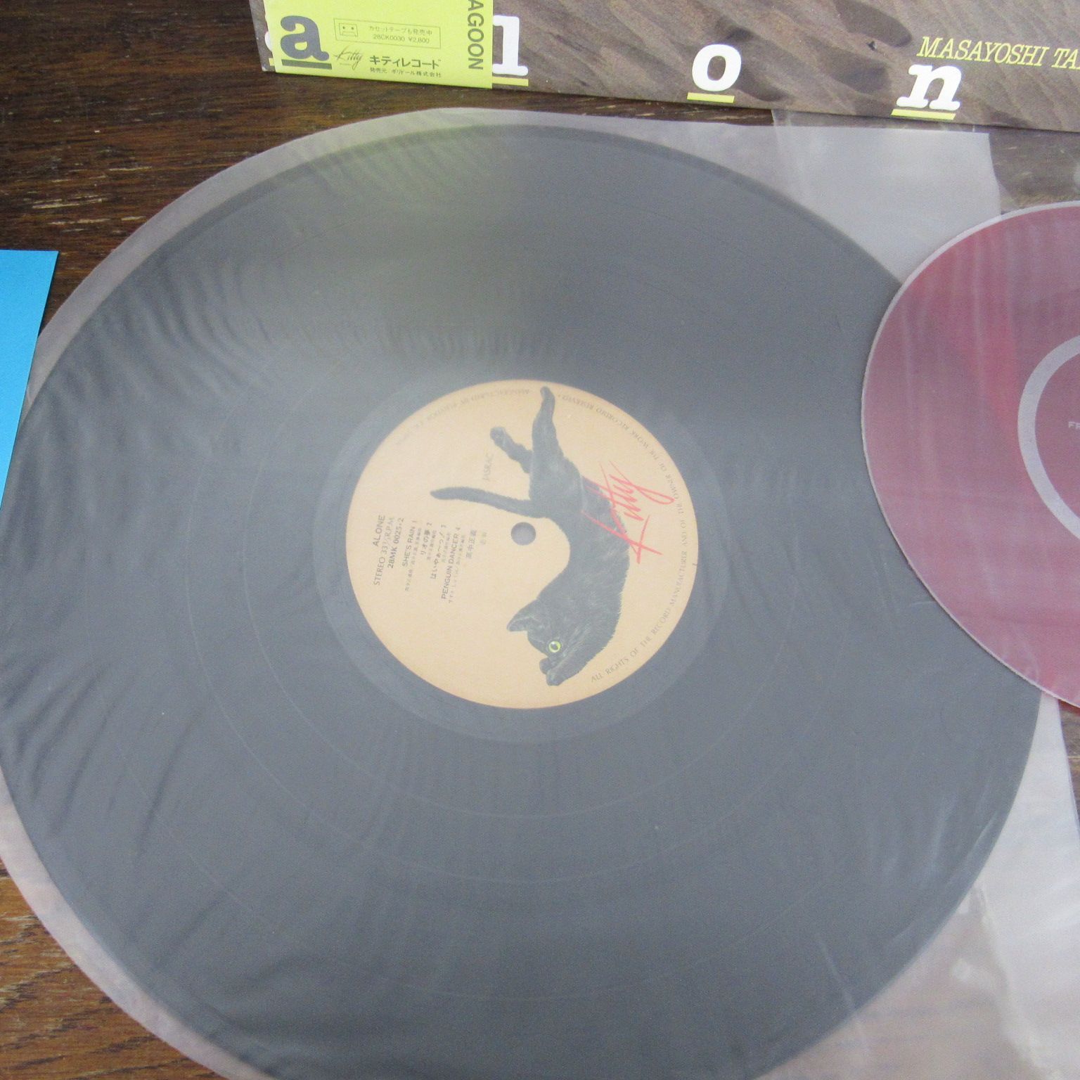 レコード 高中正義 alone 初回プレス分のみX`masプレゼント フィルム