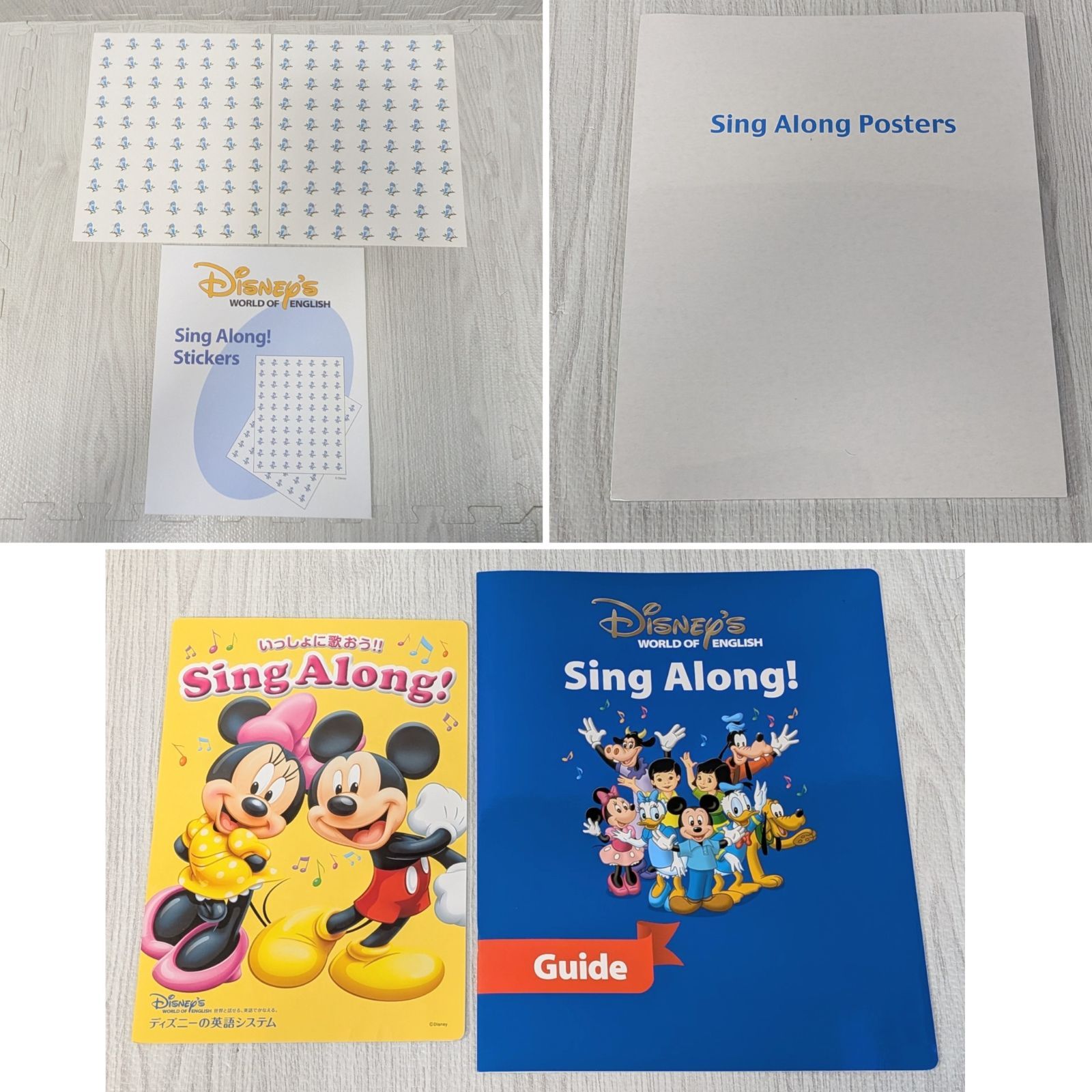 美品 DWE シングアロング 絵本 CD ガイド シール ポスター sing along