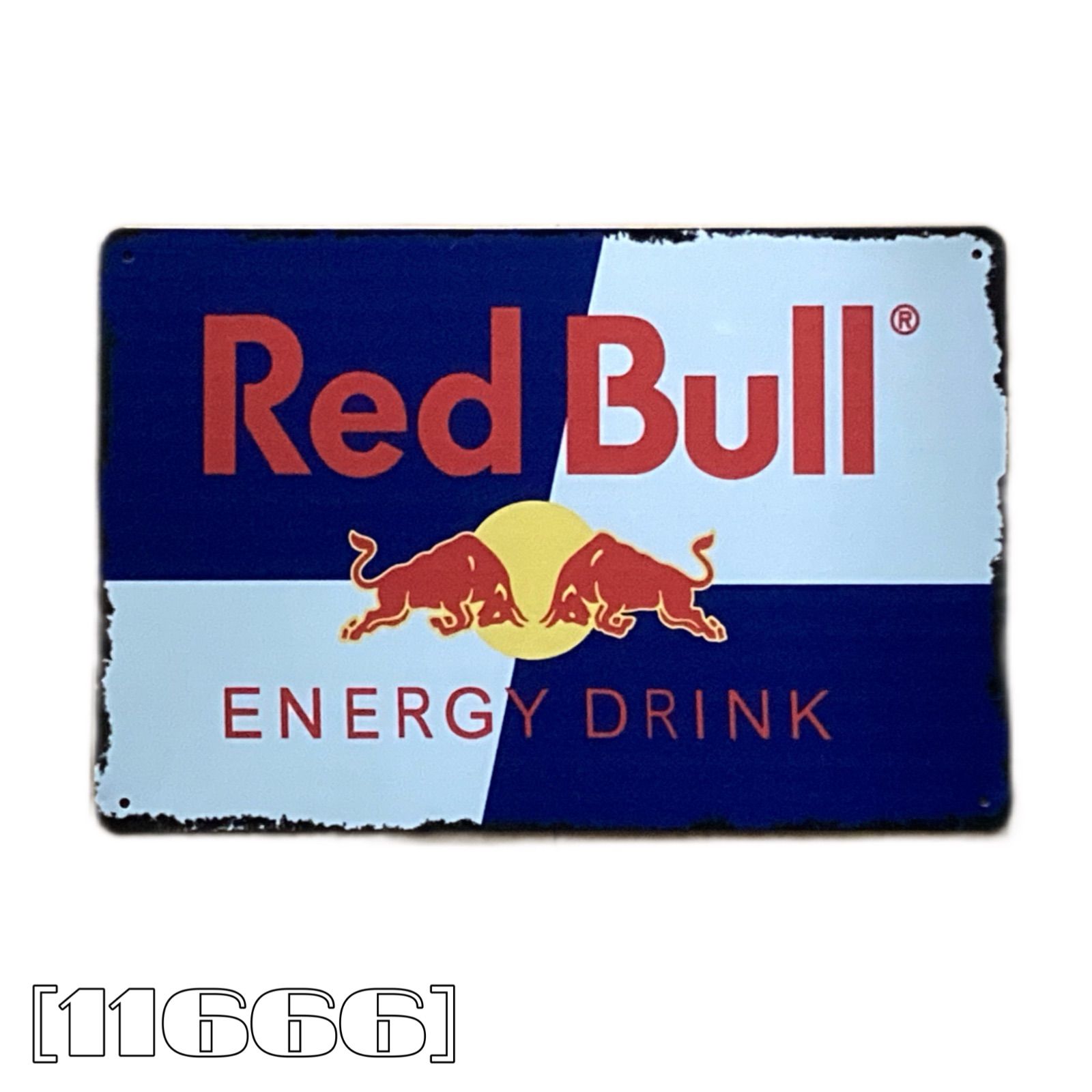 11666］ブリキ看板 レッドブル エナジードリンクク オーストリア RED