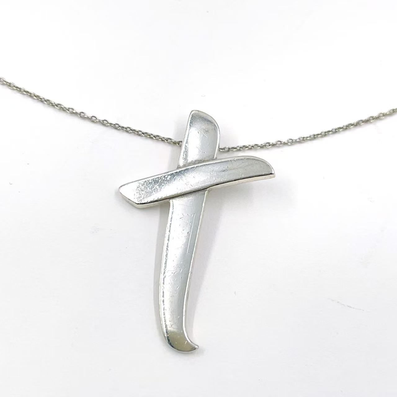 TIFFANY & Co. パロマ・ピカソ クロスキス SV925 シルバー ネックレス