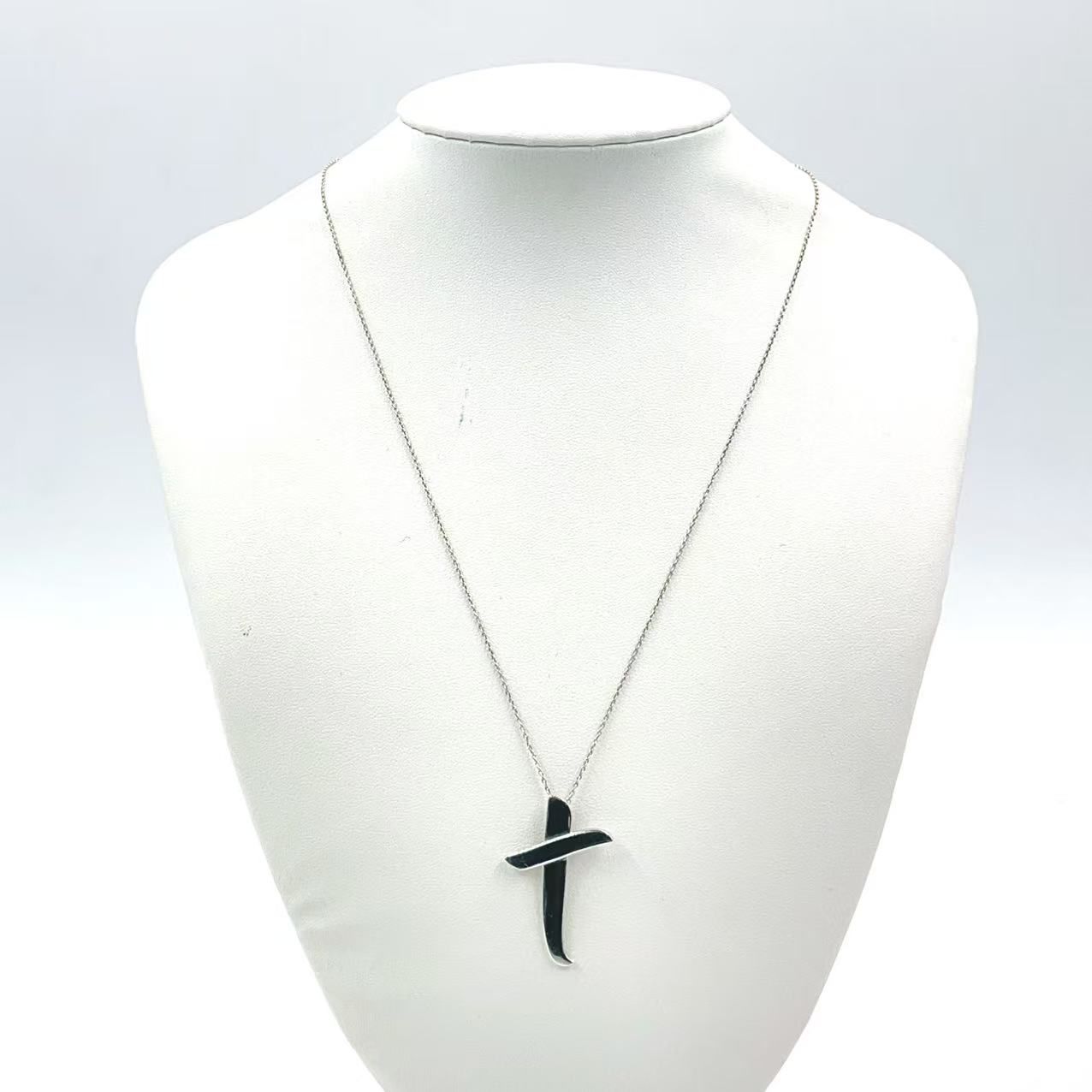 TIFFANY & Co. パロマ・ピカソ クロスキス SV925 シルバー ネックレス