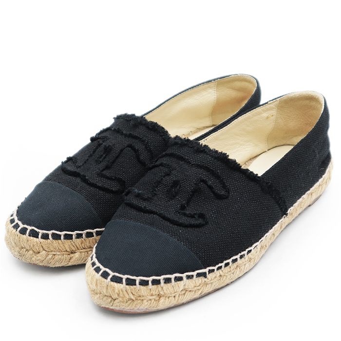 美品】CHANEL シャネル エスパドリーユ スリッポン レディース サイズ