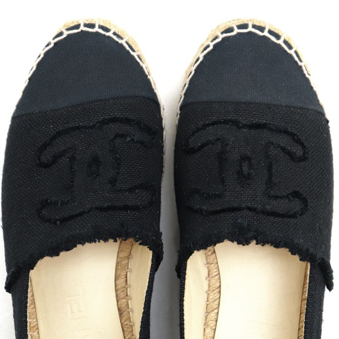 美品】CHANEL シャネル エスパドリーユ スリッポン レディース サイズ