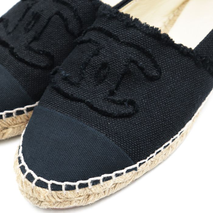 美品】CHANEL シャネル エスパドリーユ スリッポン レディース サイズ