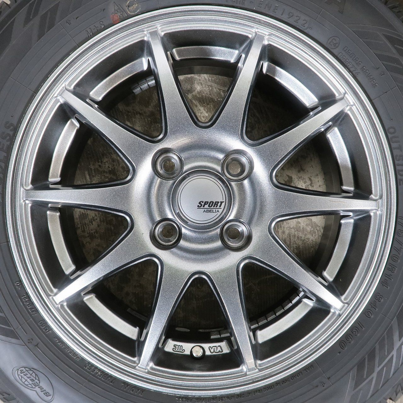 ヤリス アクア ヴィッツ 等 4本 社外 14インチ ホイール 5.5J +43 4H