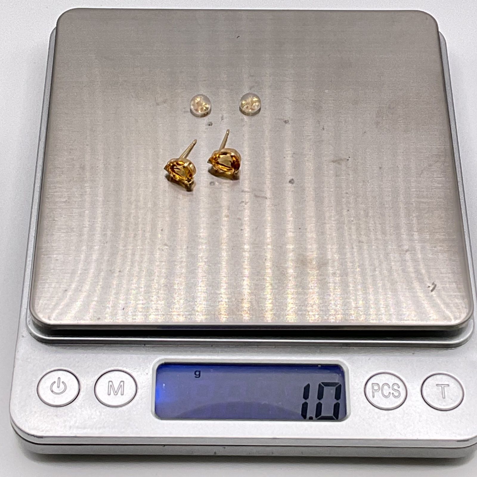 💎新品 K18 シトリン【0.80ct】【0.80ct】ピアス - メルカリ