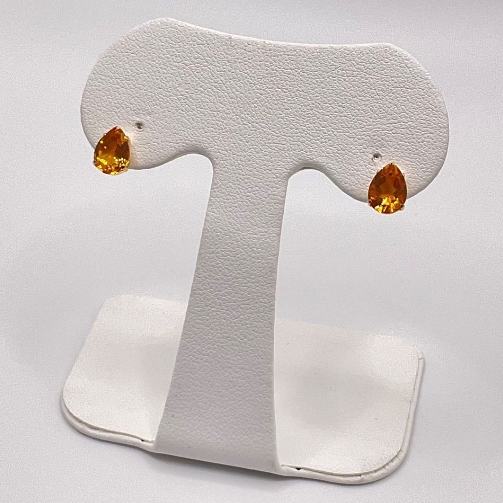 💎新品 K18 シトリン【0.80ct】【0.80ct】ピアス - メルカリ