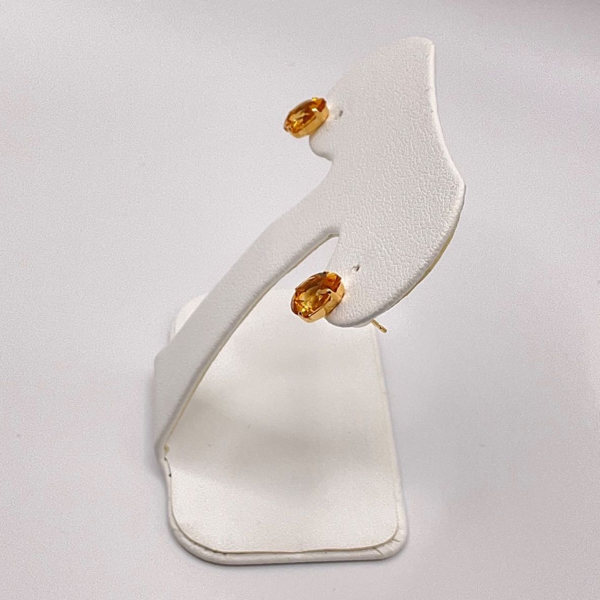 💎新品 K18 シトリン【0.80ct】【0.80ct】ピアス - メルカリ