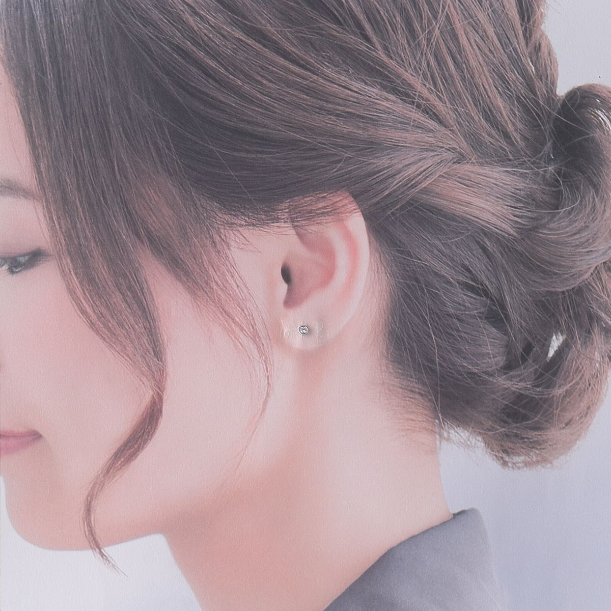 ティファニー ダイヤ ピアス バイザヤード 0.05ct×2 枠3.5mm PT950