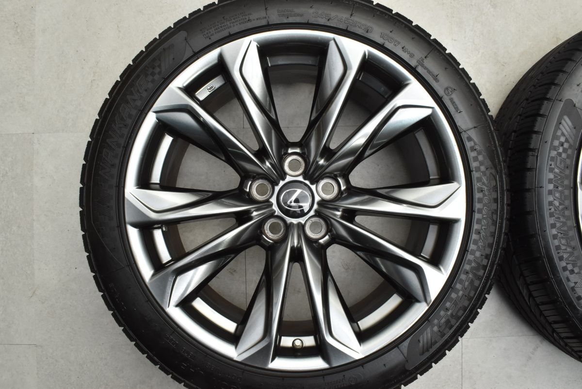 程度良好】レクサス LS500 Fスポーツ 純正 20in 8.5J +25 9.5J +35