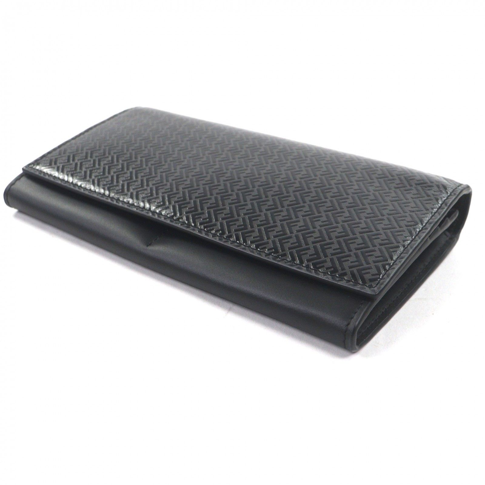 極美品▽FENDI フェンディ 7M0264 レザー マイクロズッカ ロング