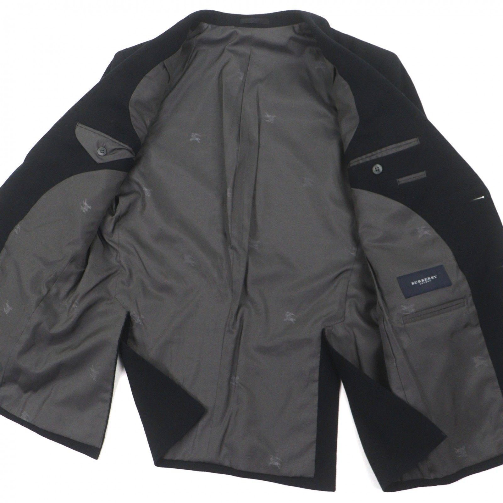 極美品▽BURBERRY LONDON バーバリーロンドン ウール カシミヤ 金