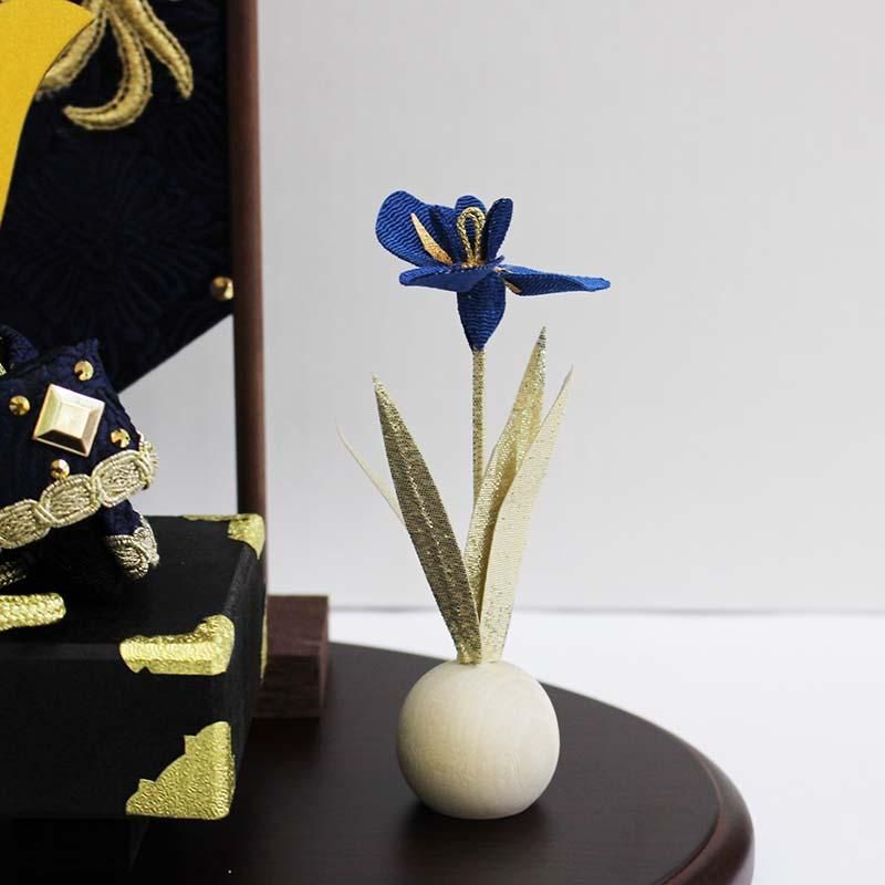 五月人形 リュウコドウ 龍虎堂 濃藍兜飾りセット 2-553 ちりめん 兜