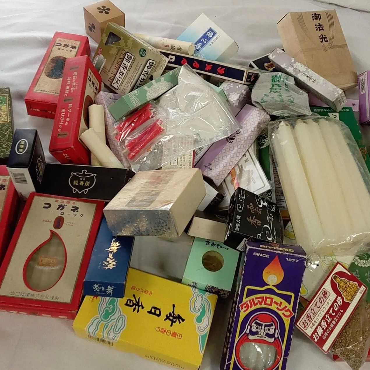 未使用・使用品 まとめて・長期保管品 ロウソク・お線香・いっぱい