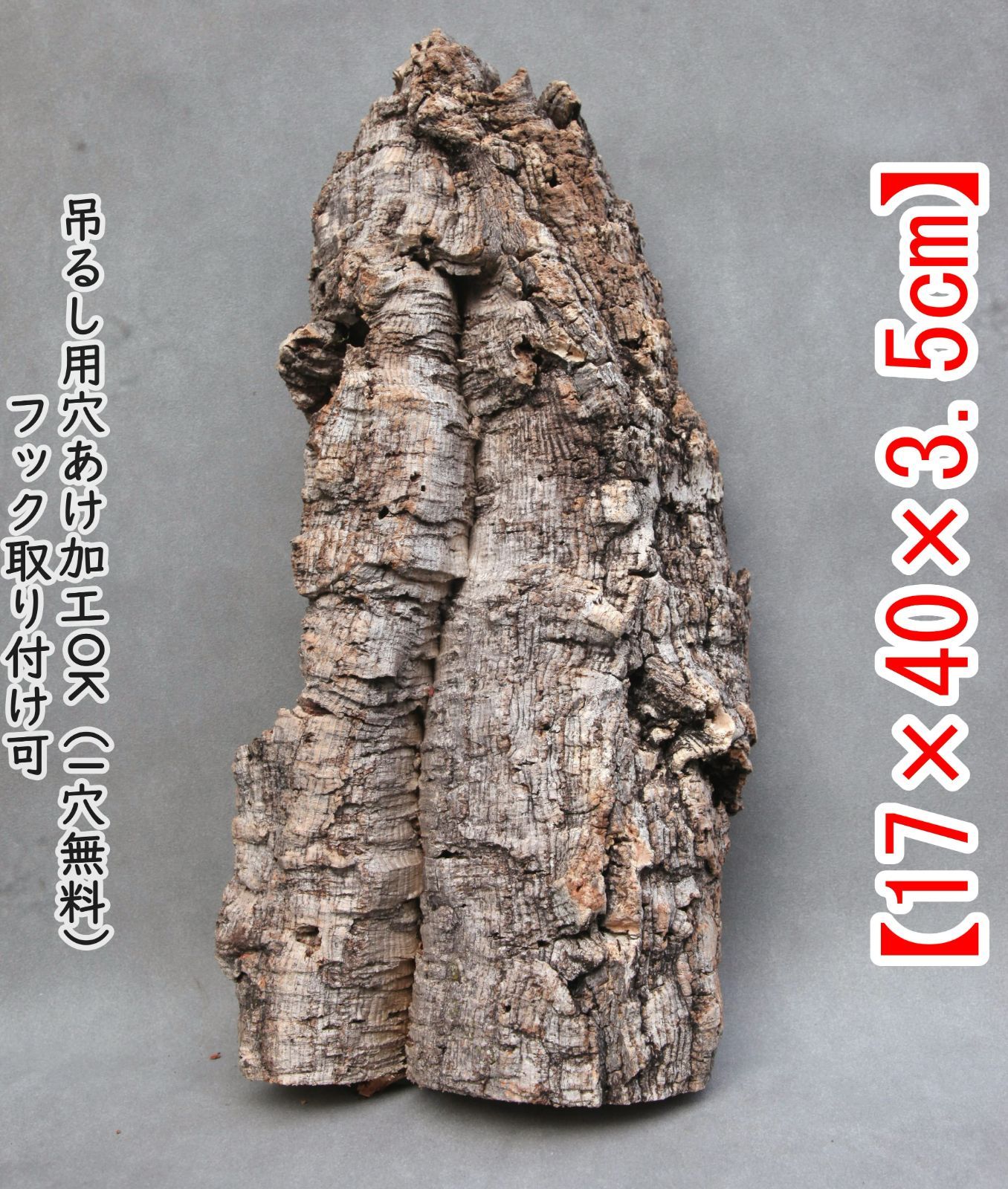 肉厚 コルク 板 （BD7) ポルトガル産 原木 バージンコルク 樹皮 コルク
