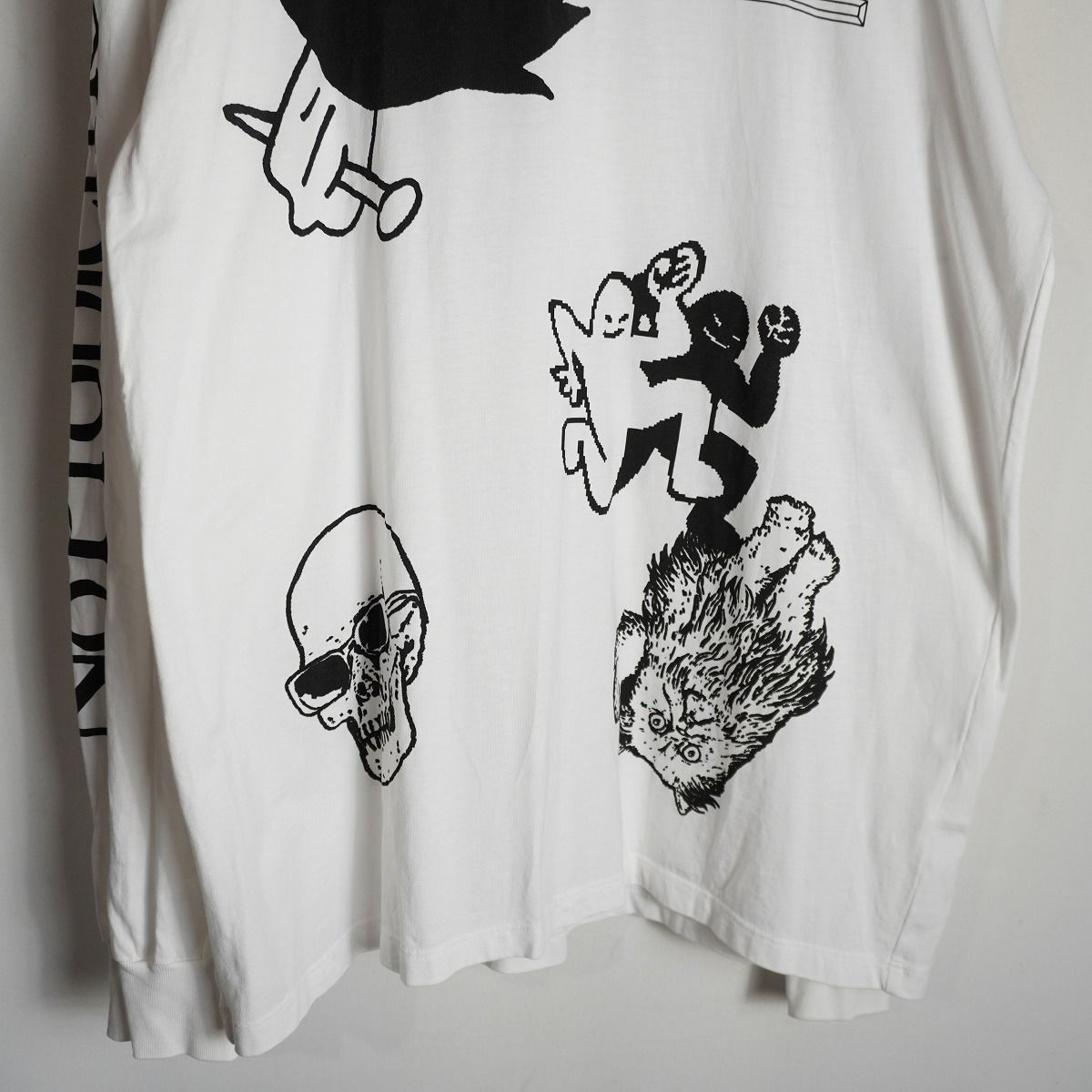 美品 Aries アリーズ アリエス Graphic Mashup LS Tee グラフィック