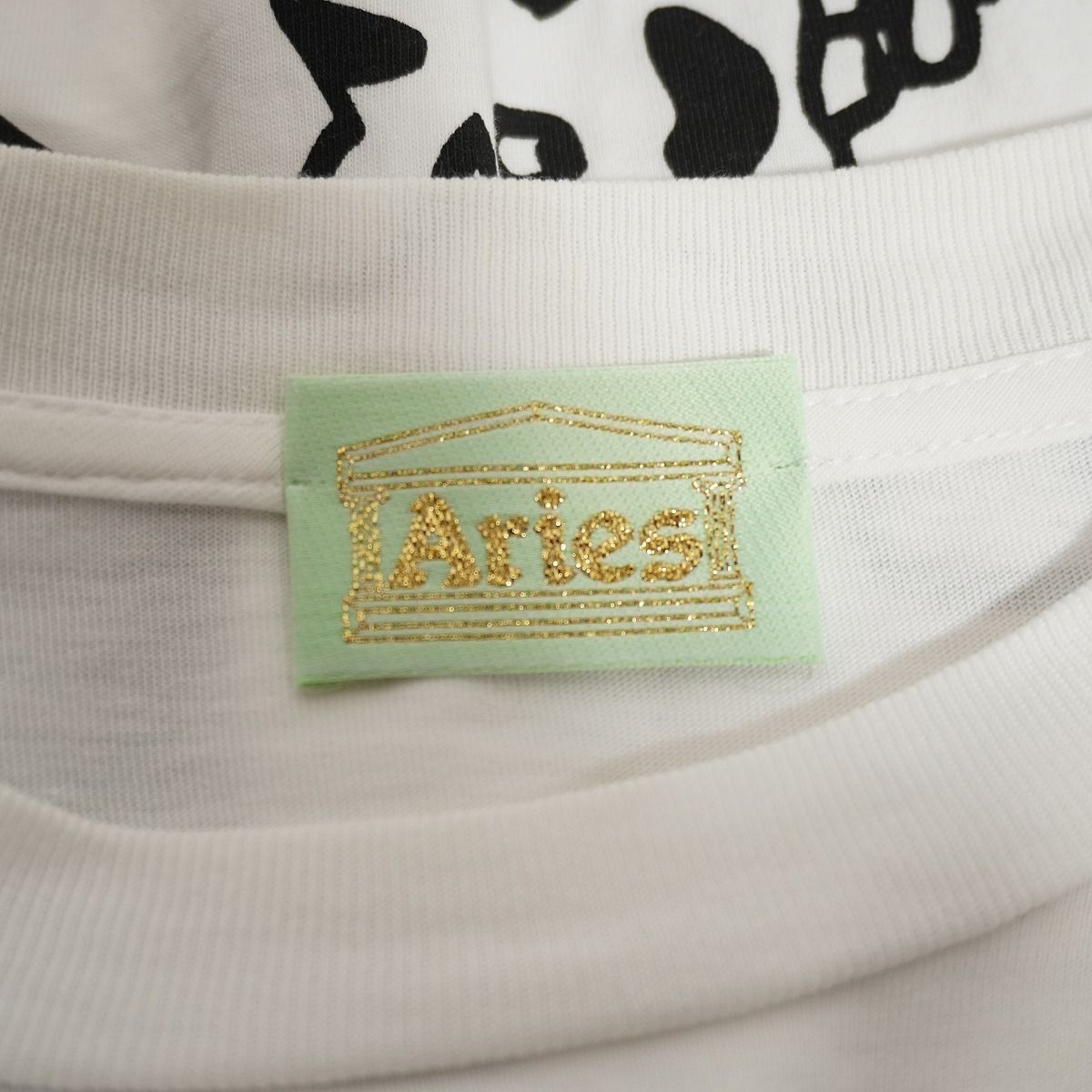 美品 Aries アリーズ アリエス Graphic Mashup LS Tee グラフィック