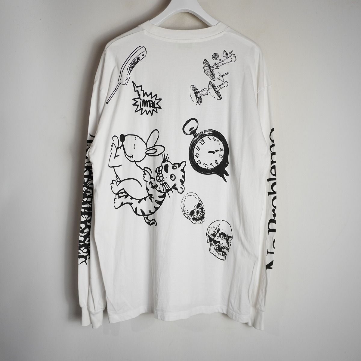 美品 Aries アリーズ アリエス Graphic Mashup LS Tee グラフィック