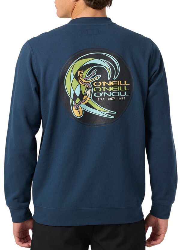 赤字超特価，定番人気 オニール メンズ アウター パーカー・スウェット シャツ ONeill Mens Fifty Two Cliffs Crew Sweatshirt Midnight Navy ネイビー トレーナー・スウェット