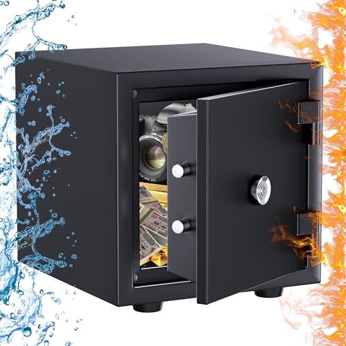 新品】耐火金庫 UL規格 1時間 耐火 耐水 大型 重量20KG 金庫 家庭用 8L