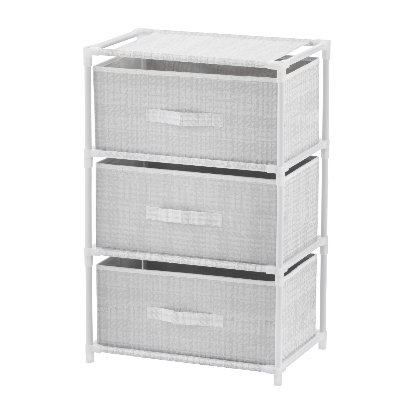 2面引き出し収納BOX 42×28×64cm ホワイト K2HB-WH チェスト・収納