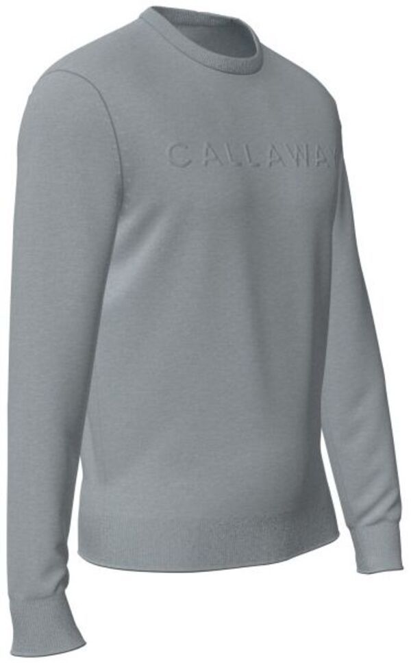 キャロウェイ キャラウェイ メンズ アウター ニット・セーター クルーネック ロゴ Callaway Mens Legacy Collection Logo Crew Neck Golf Sweater Quarry Heather ヘザー ゴルフウェア 長袖 セーター 秋 冬 クルーネックニット