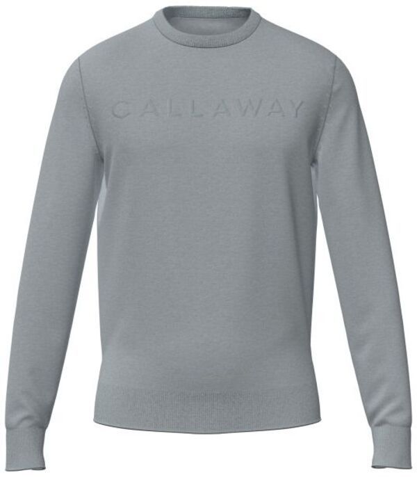 キャロウェイ キャラウェイ メンズ アウター ニット・セーター クルーネック ロゴ Callaway Mens Legacy Collection Logo Crew Neck Golf Sweater Quarry Heather ヘザー ゴルフウェア 長袖 セーター 秋 冬 クルーネックニット