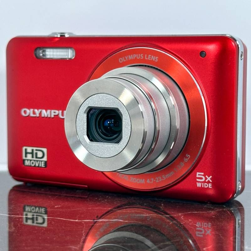 Olympus VG-120 レッド コンパクトデジタルカメラ 1400万画素 光学5倍