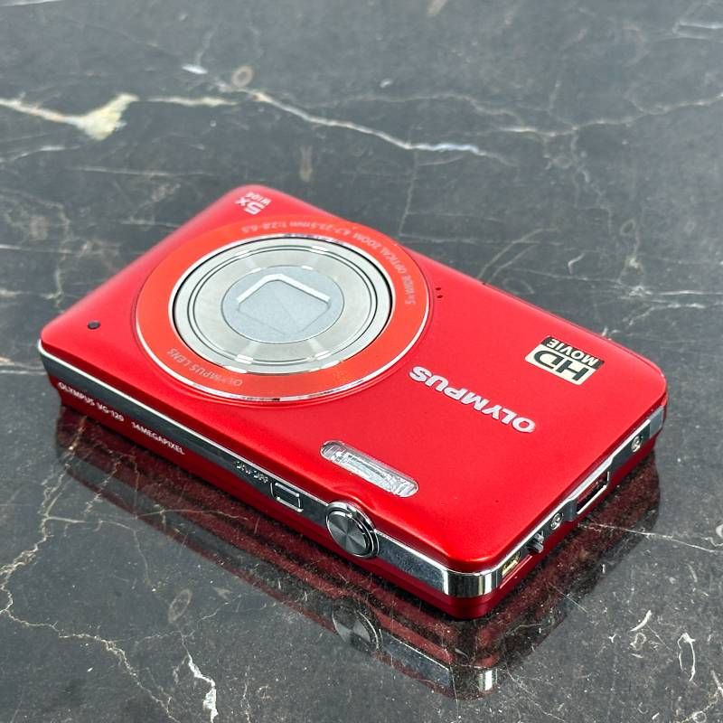 Olympus VG-120 レッド コンパクトデジタルカメラ 1400万画素 光学5倍