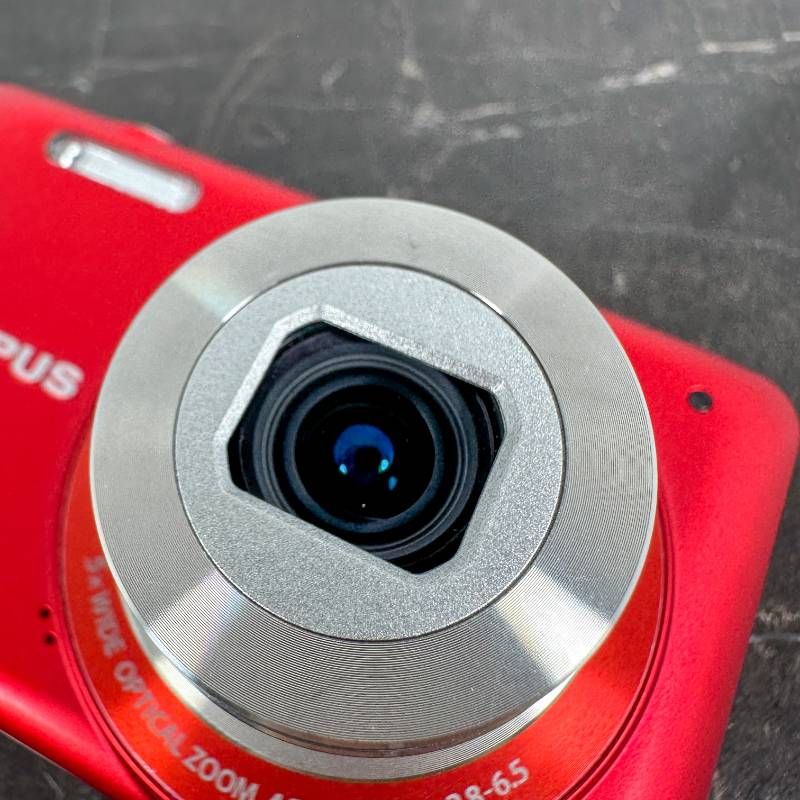 Olympus VG-120 レッド コンパクトデジタルカメラ 1400万画素 光学5倍