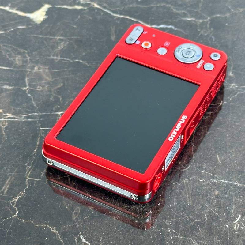 Olympus VG-120 レッド コンパクトデジタルカメラ 1400万画素 光学5倍