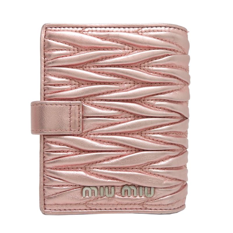 ミュウミュウ 二つ折り財布 5MV016 - メルカリ