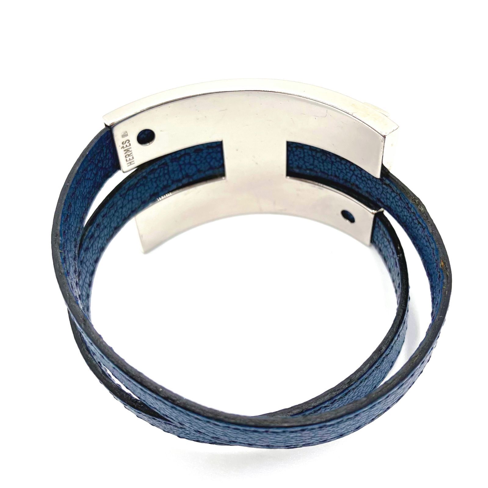 美品 HERMES エルメス プスプス ブレスレット バングル Hモチーフ