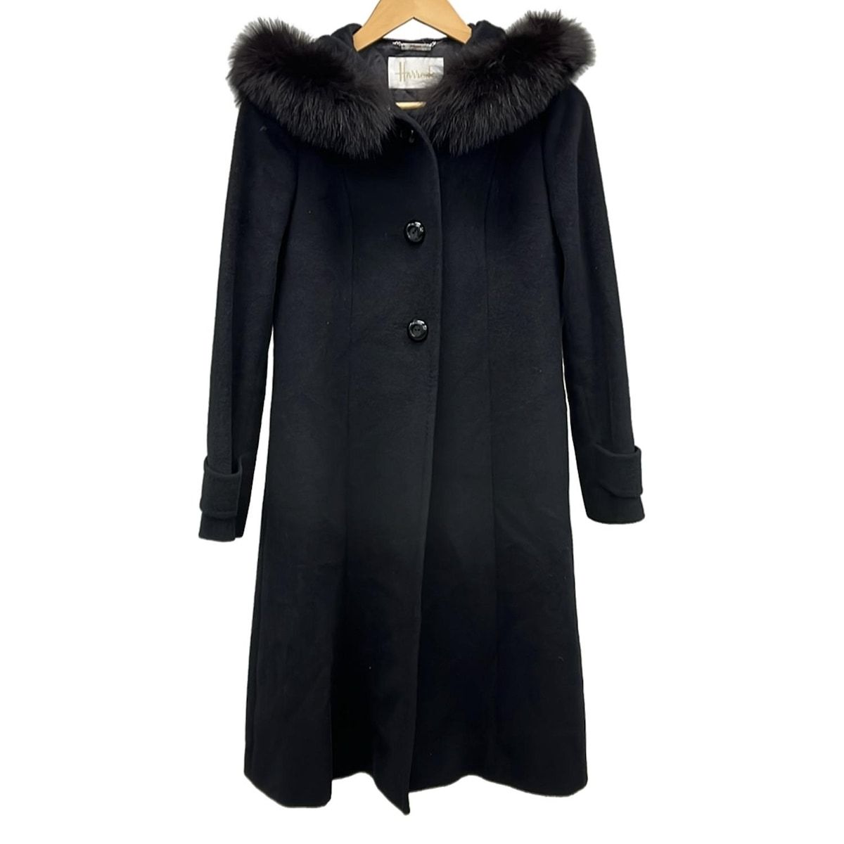HARRODS(ハロッズ) コート サイズ2 M レディース美品 - 黒 長袖