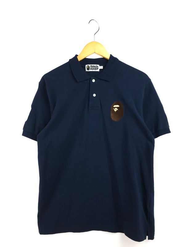 中古品】A BATHING APE アベイシングエイプ LARGE APE HEAD POLO