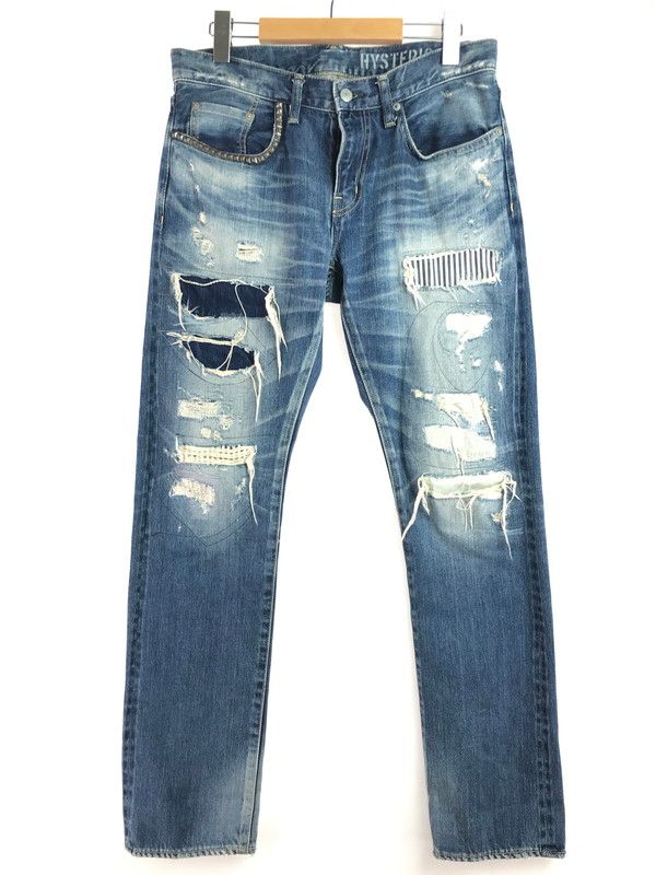 中古品】HYSTERIC GLAMOUR ヒステリックグラマー STUDS DENIM PANTS