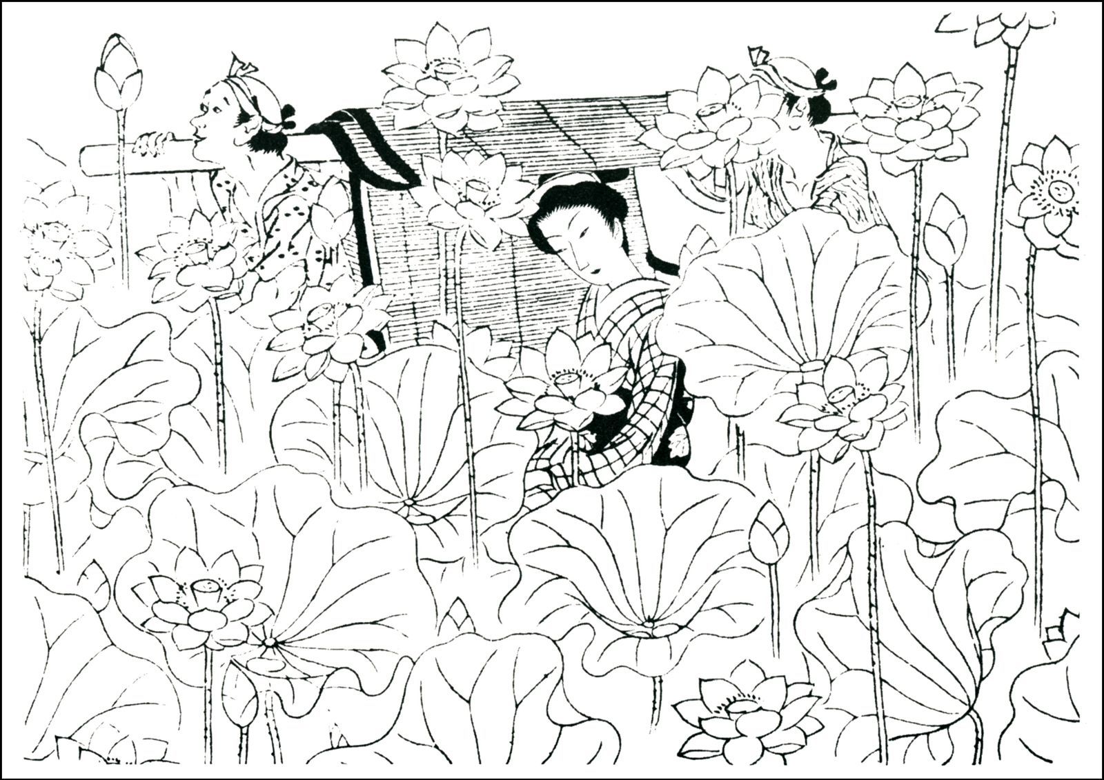 小村雪岱_邦枝完二＜おせん＞第17回挿絵 A3(297㎜×420㎜）アート