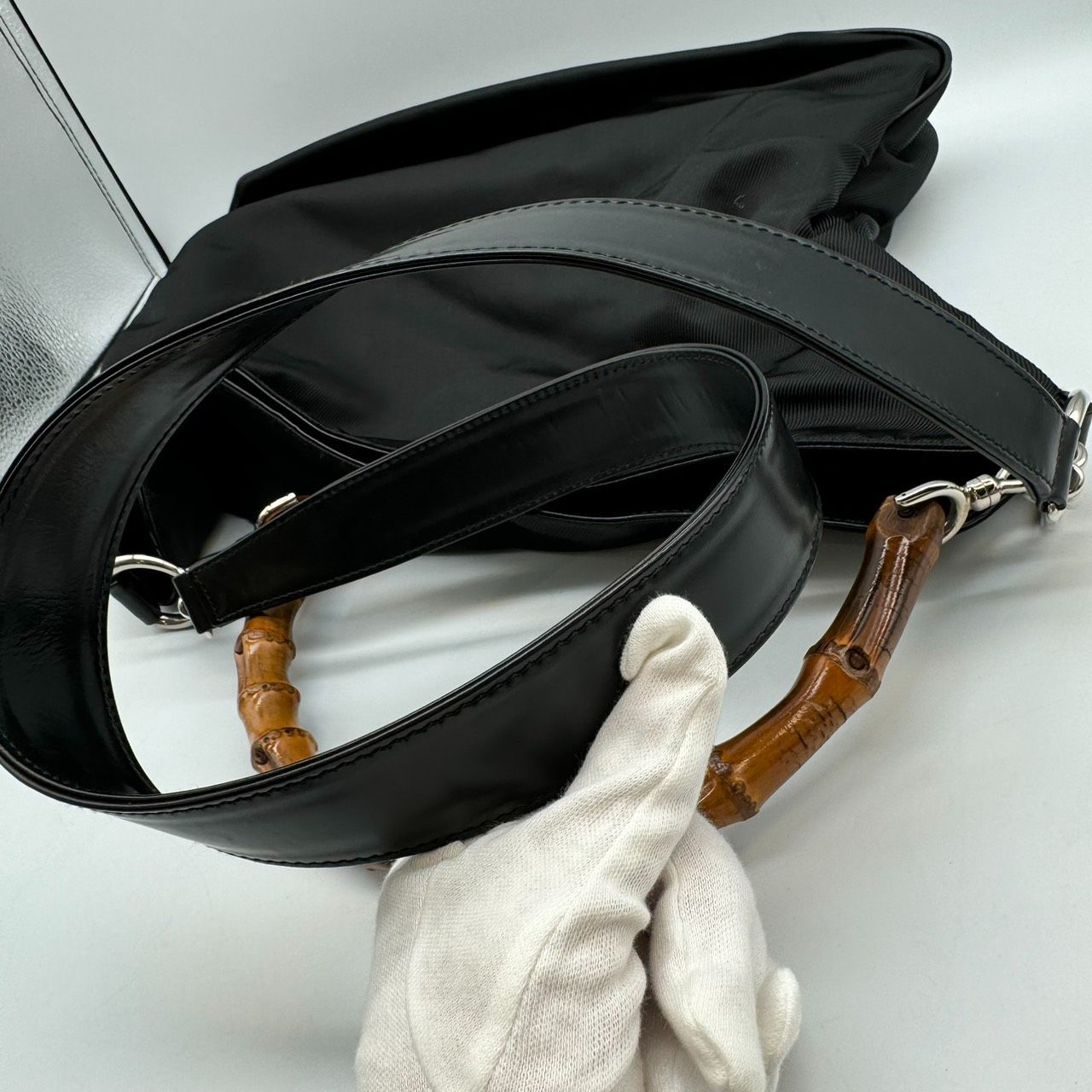 ◇GUCCI グッチ バンブー ハンドバック ショルダーバック ワン