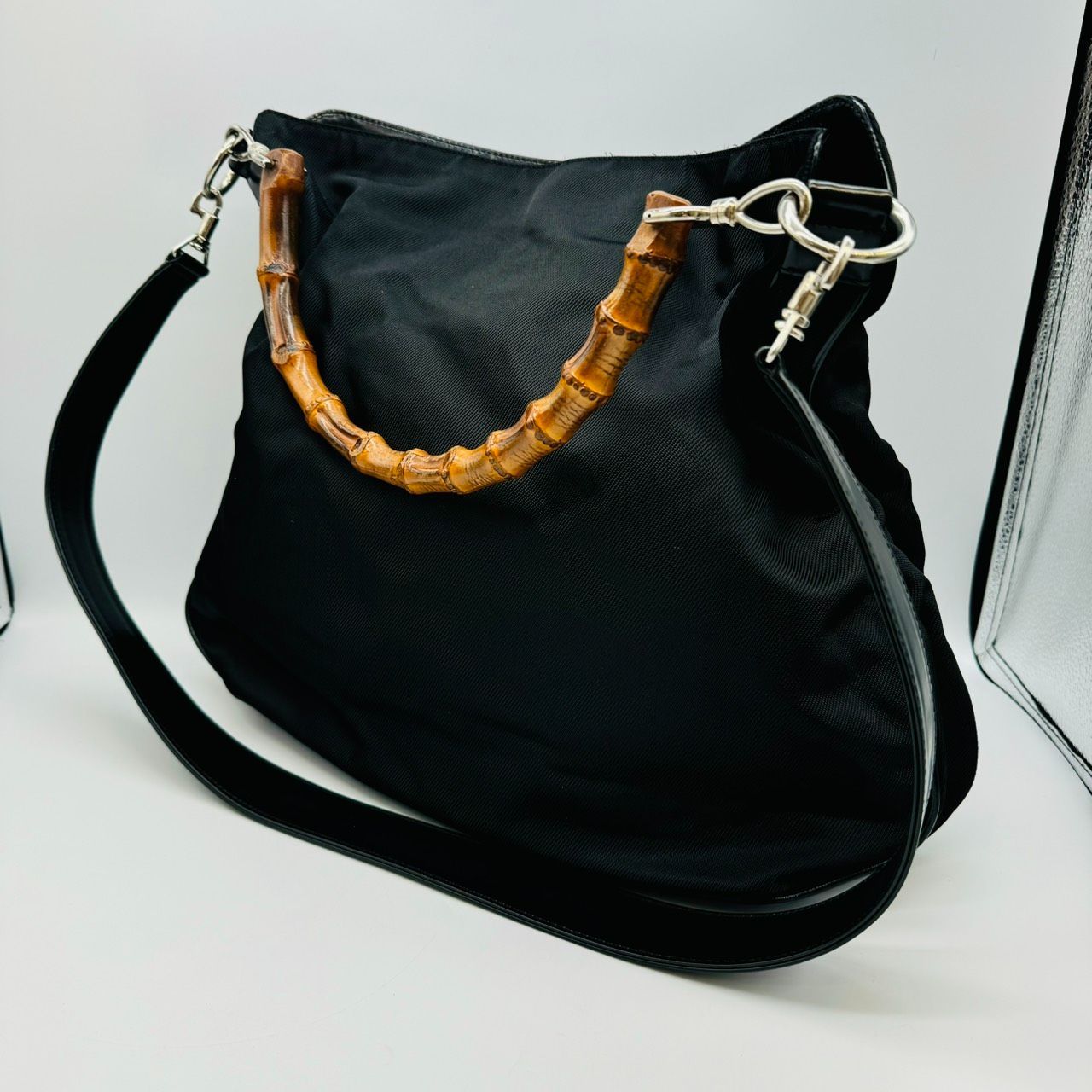 ◇GUCCI グッチ バンブー ハンドバック ショルダーバック ワン