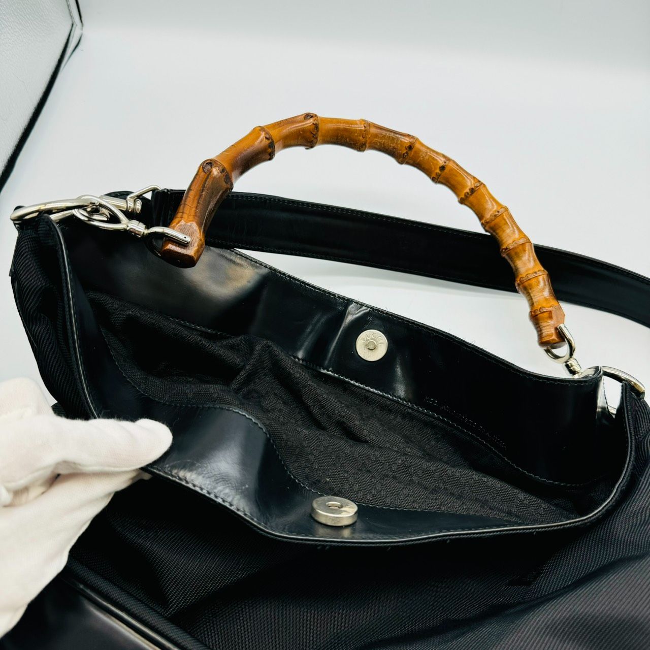 ◇GUCCI グッチ バンブー ハンドバック ショルダーバック ワン