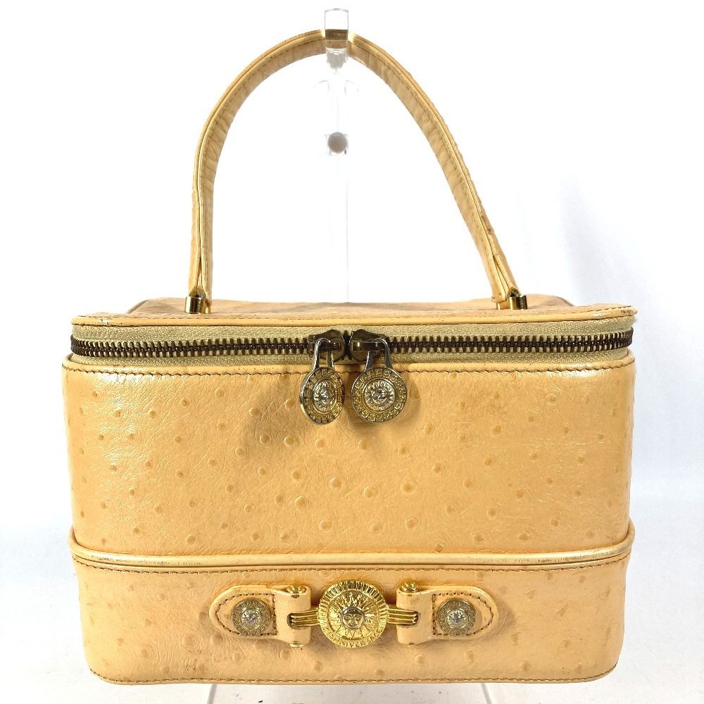 VERSACE ヴェルサーチ ハンドバッグ サンバースト ロゴ イエロー